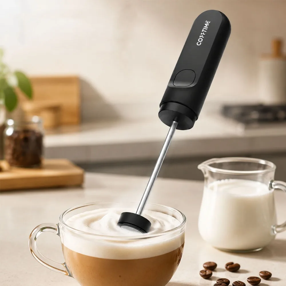 Electric Milk Frother Handheld - جهاز كهربائي لصنع رغوة الحليب، يخفق