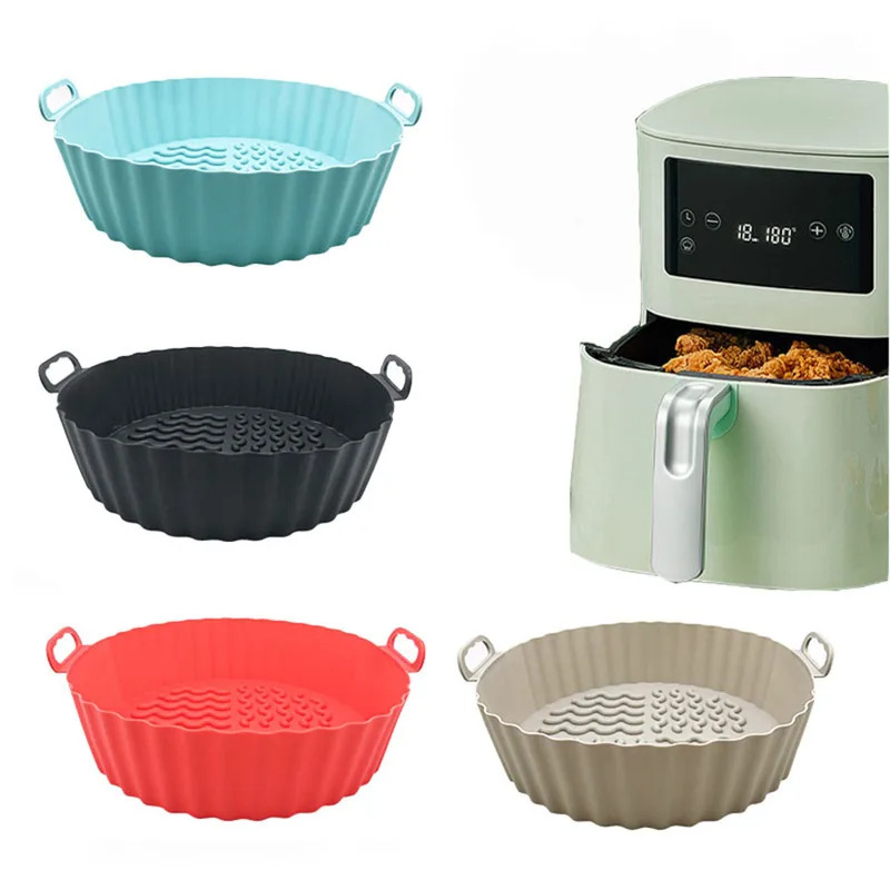 Air Fryer Silicone Pot Liner - بطانات سيليكون لقلاية الهواء، وعاء سيليكون