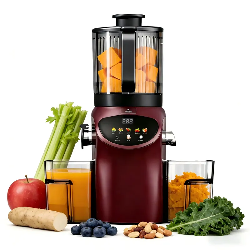 عصارة كهربائية فاخرة بفتحة تغذ - مراجعة Electric Slow Juicer Cold Press وسعره