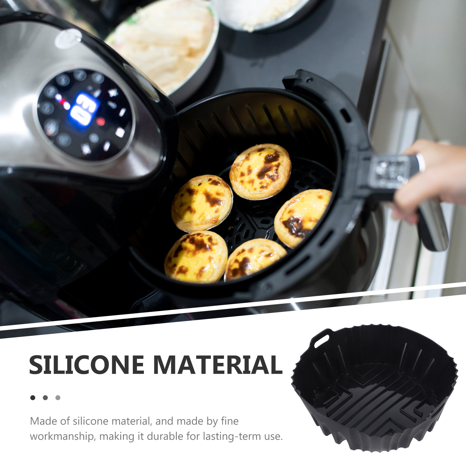بطانة سيليكون لوعاء القلاية ال - مراجعة Air Fryer Silicone Pot Liner وسعره