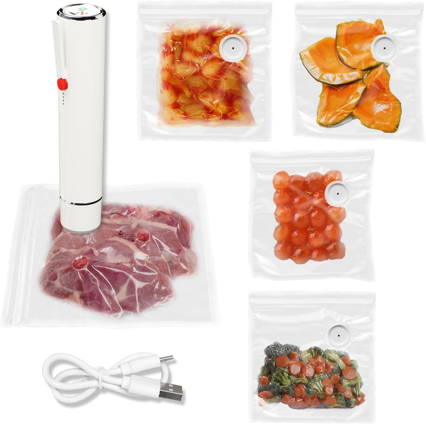 ماكينة سد الفراغات المحمولة مع - مراجعة Food Vacuum Sealer Machine وسعره